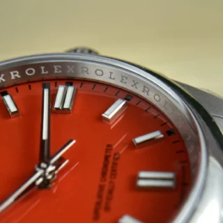 Oyster Perpetual Red Dial Oyster Bracelet