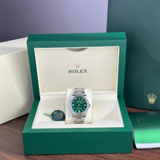 Oyster Perpetual Green Dial Oyster Bracelet