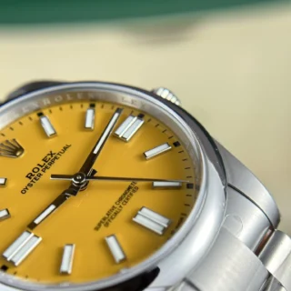 Oyster perpetual Yellow Dial Oyster Bracelet