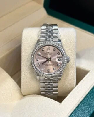 Datejust Pink Dial 278384RBR Perspective View