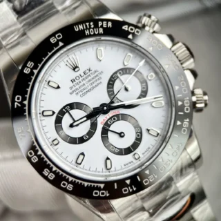 Panda White Dial Black Bezel Oyster Dial