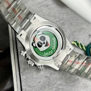 Panda White Dial Black Bezel Oyster Dial