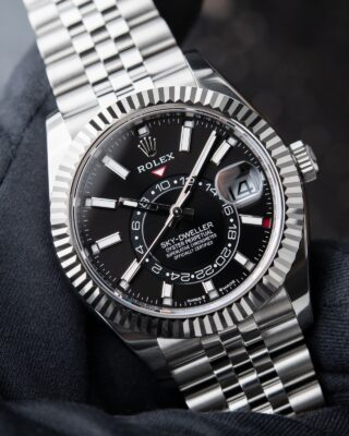 Superclone Sky-Dweller Bright black Dial 336934 Jubilee Perspective View