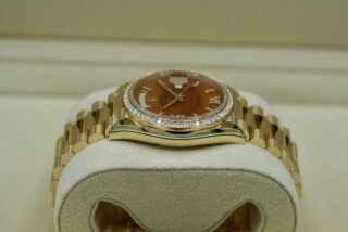 Superclone Day-Date Carnelian Dial 128348RBR Angle Detail