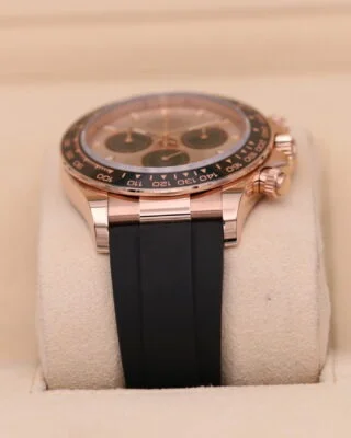 Superclone Daytona Sundust Dial in Everose Gold 126515LN Close-Up Focus