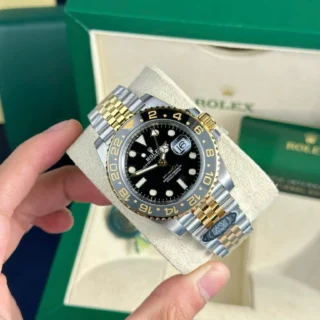 GMT Master II Zombie Black Dial Black and Gray Bezel Two Toned Jubilee Bracelet