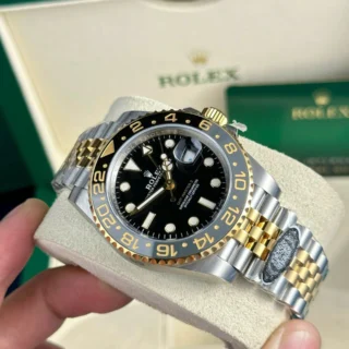 GMT Master II Zombie Black Dial Black and Gray Bezel Two Toned Jubilee Bracelet