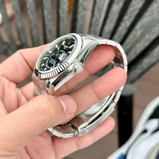 Sky-Dweller Black Dial Oyster Bracelet