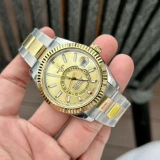 Sky-Dweller Champagne dial Two Toned Oyster
