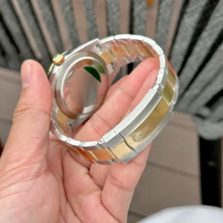 Sky-Dweller White Dial Gold Case Two Tone Oyster Bracelet