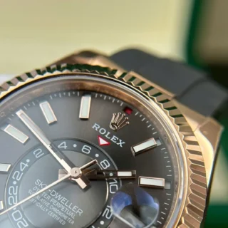 Sky-Dweller Rose gold Case Slate Dial Oysterflex Bracelet