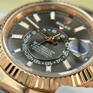 Sky-Dweller Rose gold Case Slate Dial Oysterflex Bracelet