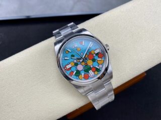 Superclone Oyster Perpetual Turquoise Dial 124300 Design Element
