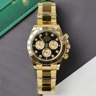 Daytona Black Dial Gold Case Gold Oyster Bracelet