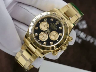 Daytona Black Dial Gold Case Gold Oyster Bracelet