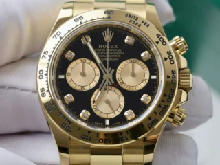 Daytona Black Dial Gold Case Gold Oyster Bracelet
