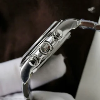 Daytona Black Dial Steel Bezel Oyster Bracelet