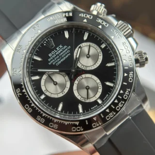 Daytona Black Dial Black Bezel Oysterflex Bracelet