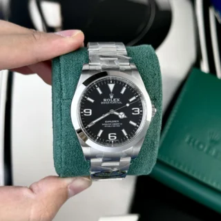 Explorer Black Dial Oyster Bracelet