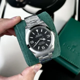 Explorer Black Dial Oyster Bracelet