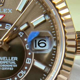 Sky Dweller Chocolate Dial Rose Gold Case Oysterflex Bracelet
