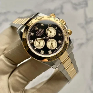 Superclone Daytona Black Diamond Dial 126503 Close-Up Focus