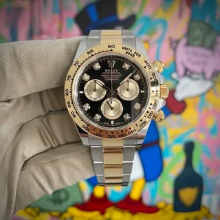 Superclone Daytona Black Diamond Dial 126503 Angle Detail