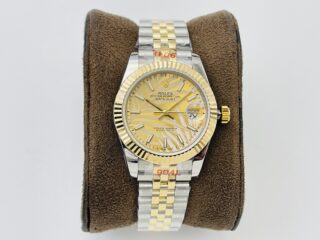 Datejust Gold Palm Motif Dial 126233 Perspective View