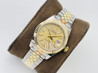 Datejust Gold Palm Motif Dial 126233 Angle Detail