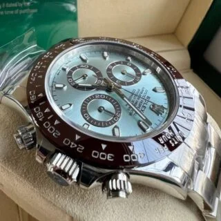 Superclone Daytona Ice blue Dial 116506 "Platona" Close-Up Focus