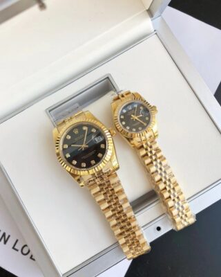 Datejust RG/RG Jub Black/Dial Close-Up Focus