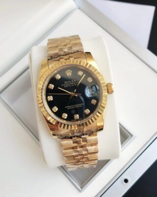 Datejust RG/RG Jub Black/Dial Profile Shot