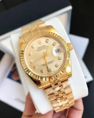 Datejust RG/RG Jub Gold/Dial Perspective View