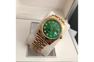 Datejust RG/RG Jub Green/Dial Close-Up Focus