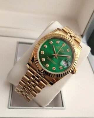 Datejust RG/RG Jub Green/Dial Close-Up Focus