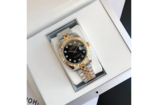 Datejust RG/SS Jub Black/Dia Angle Detail