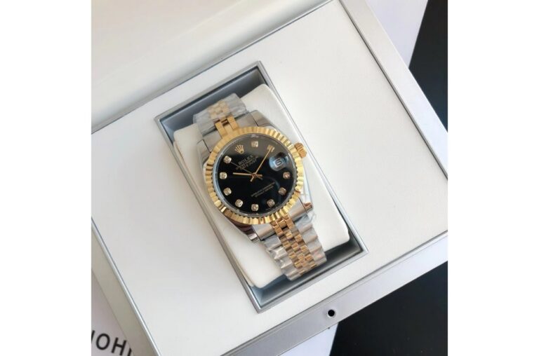 Datejust RG/SS Jub Black/Dia Angle Detail