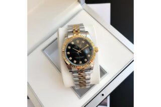 Datejust RG/SS Jub Black/Dia Close-Up Focus