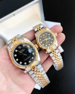 Datejust RG/SS Jub Black/Dia