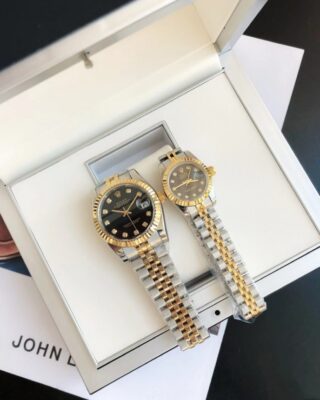 Datejust RG/SS Jub Black/Dia Profile Shot
