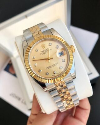 Datejust RG/SS Jub Gold/Dial Perspective View