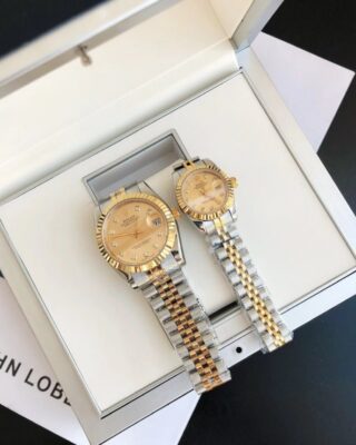 Datejust RG/SS Jub Gold/Dial Angle Detail