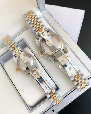 Datejust RG/SS Jub Gold/Dial Profile Shot