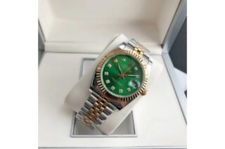 Datejust RG/SS Jub Green/Dial Angle Detail