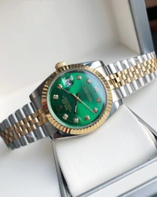 Datejust RG/SS Jub Green/Dial Design Element