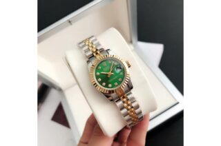 Datejust RG/SS Jub Green/Dial Profile Shot