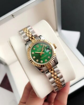 Datejust RG/SS Jub Green/Dial Profile Shot