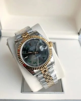 Datejust RG/SS Jub Grey/Rmn Angle Detail
