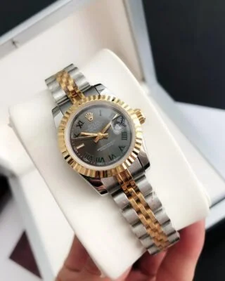 Datejust RG/SS Jub Grey/Rmn Close-Up Focus