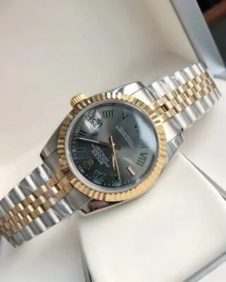 Datejust RG/SS Jub Grey/Rmn Profile Shot